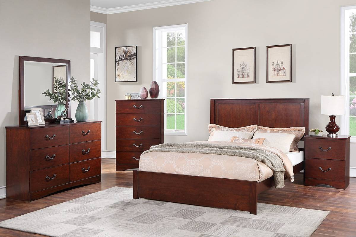 Eastern King Bed - Cherry