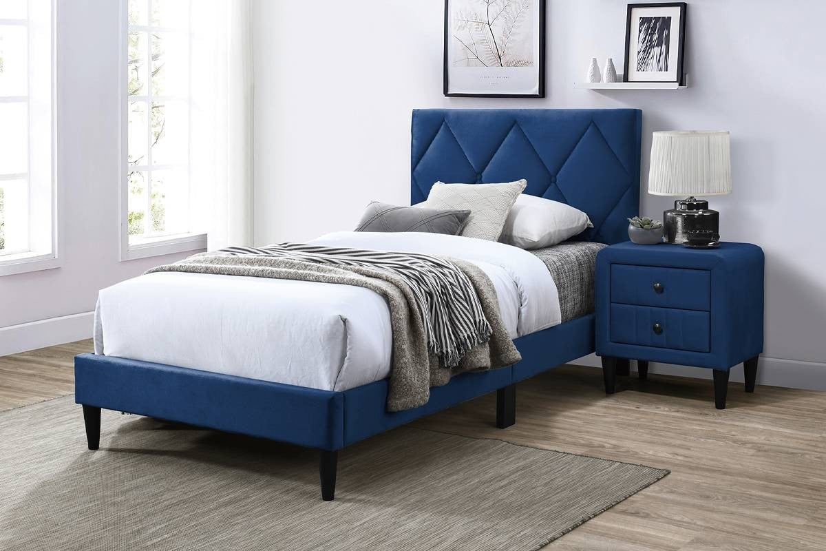 Twin Bed - Navy Blue