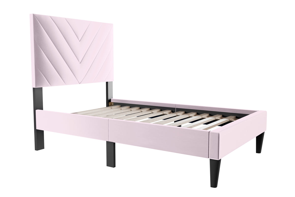 Twin Bed - Light Pink