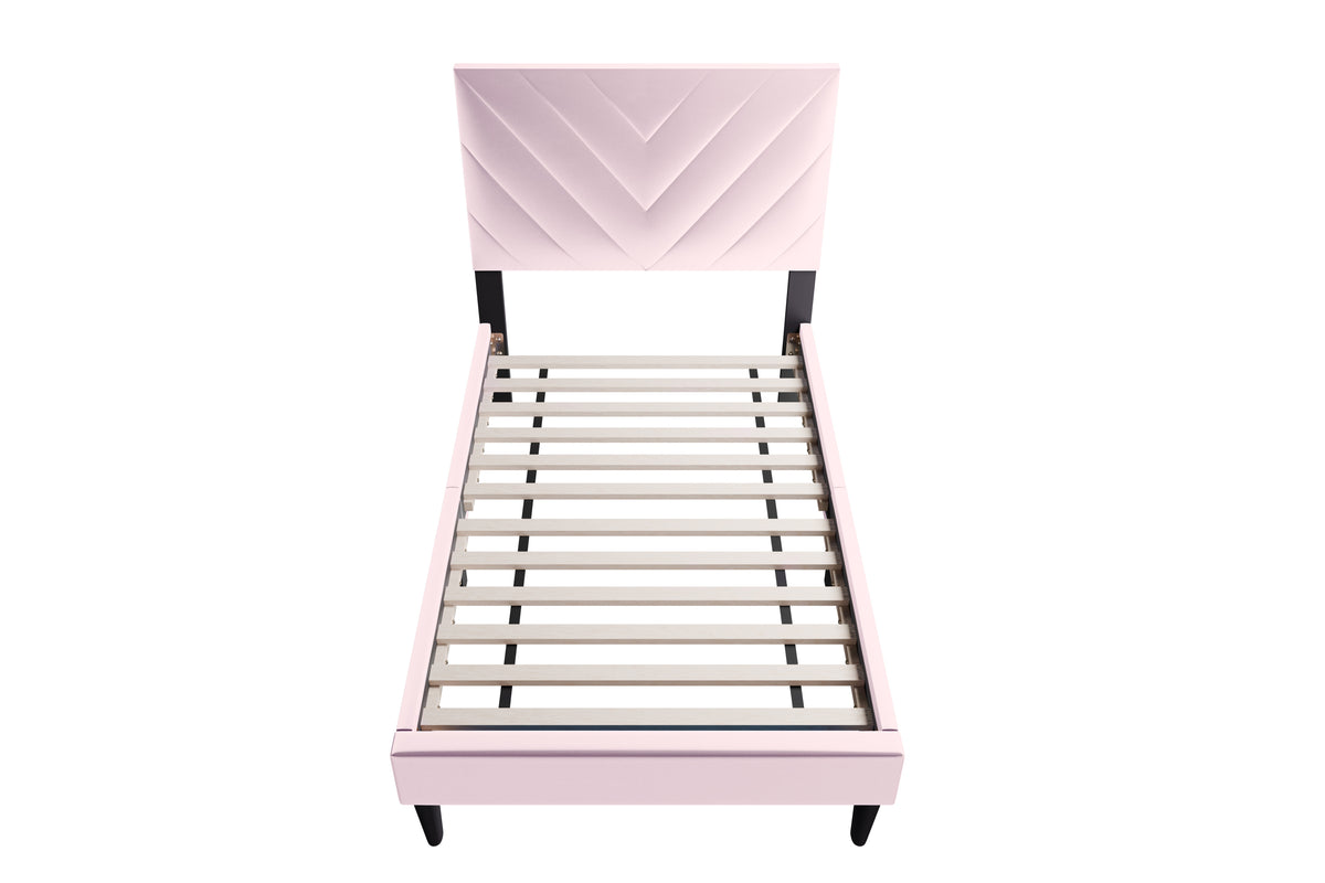 Twin Bed - Light Pink