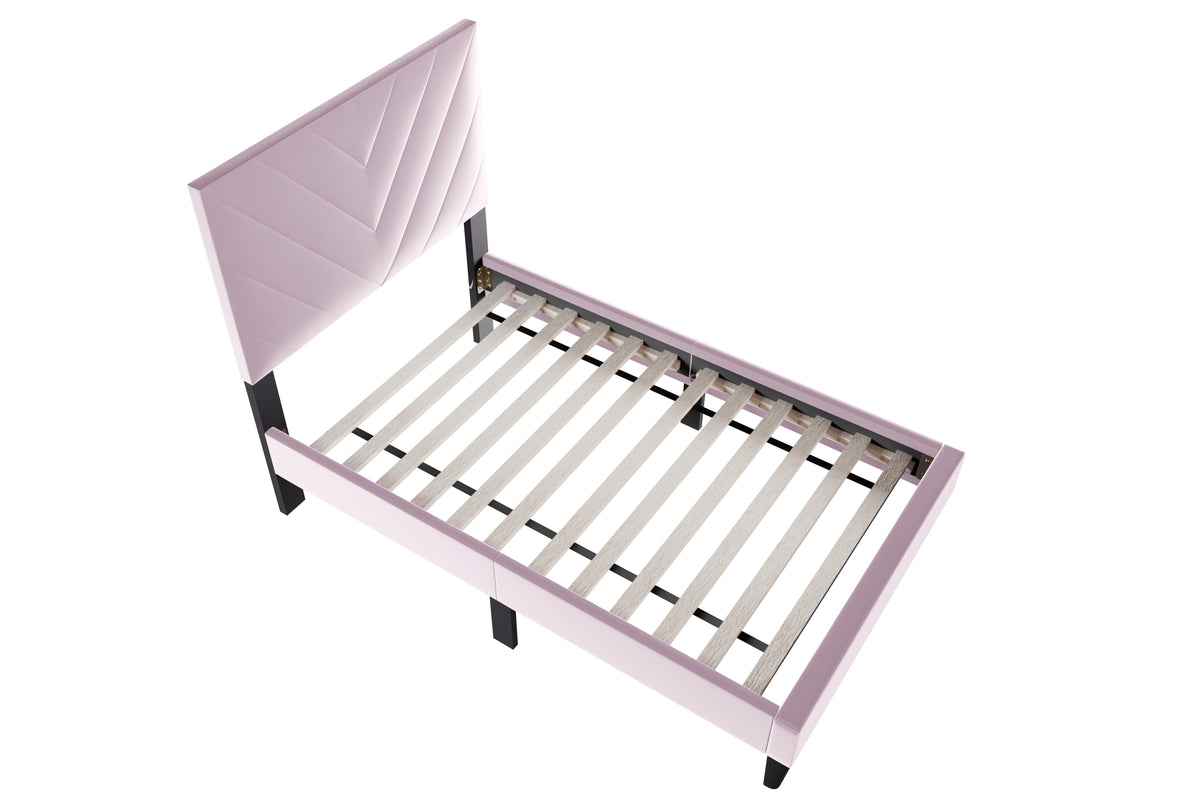Twin Bed - Light Pink