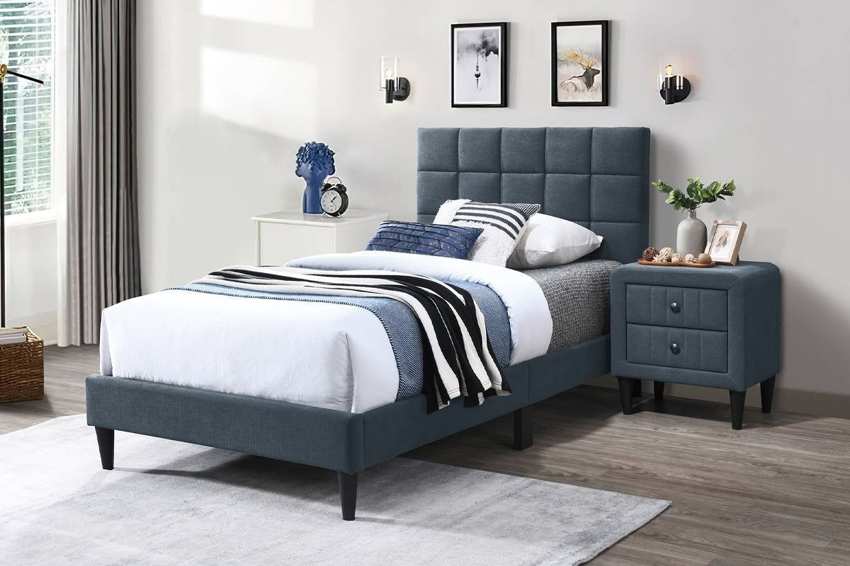 Twin Bed - Charcoal