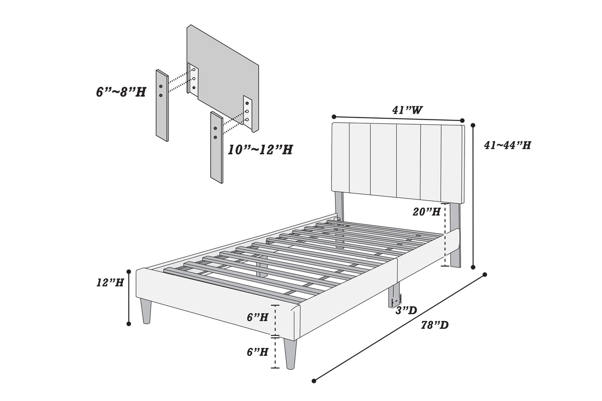 Twin Bed - Pink