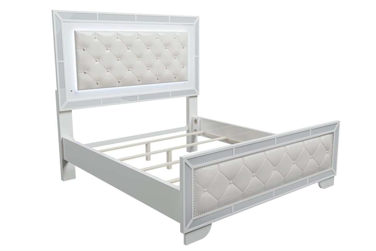 Eastern King Bed - Ivory