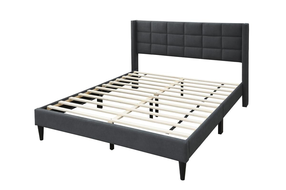 Queen Bed - Charcoal