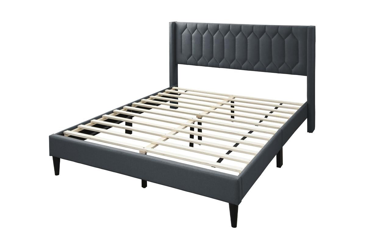 Queen Bed - Charcoal