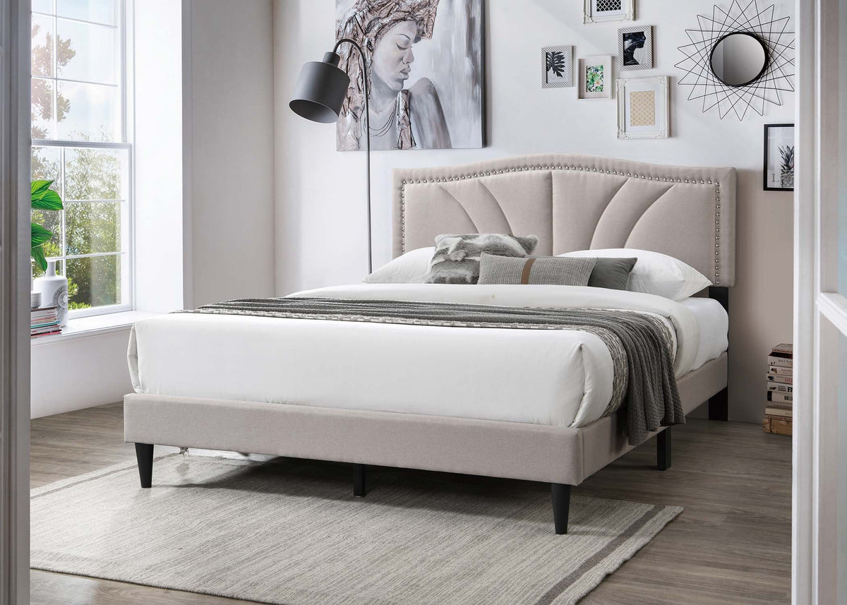 Full Bed - Light Brown