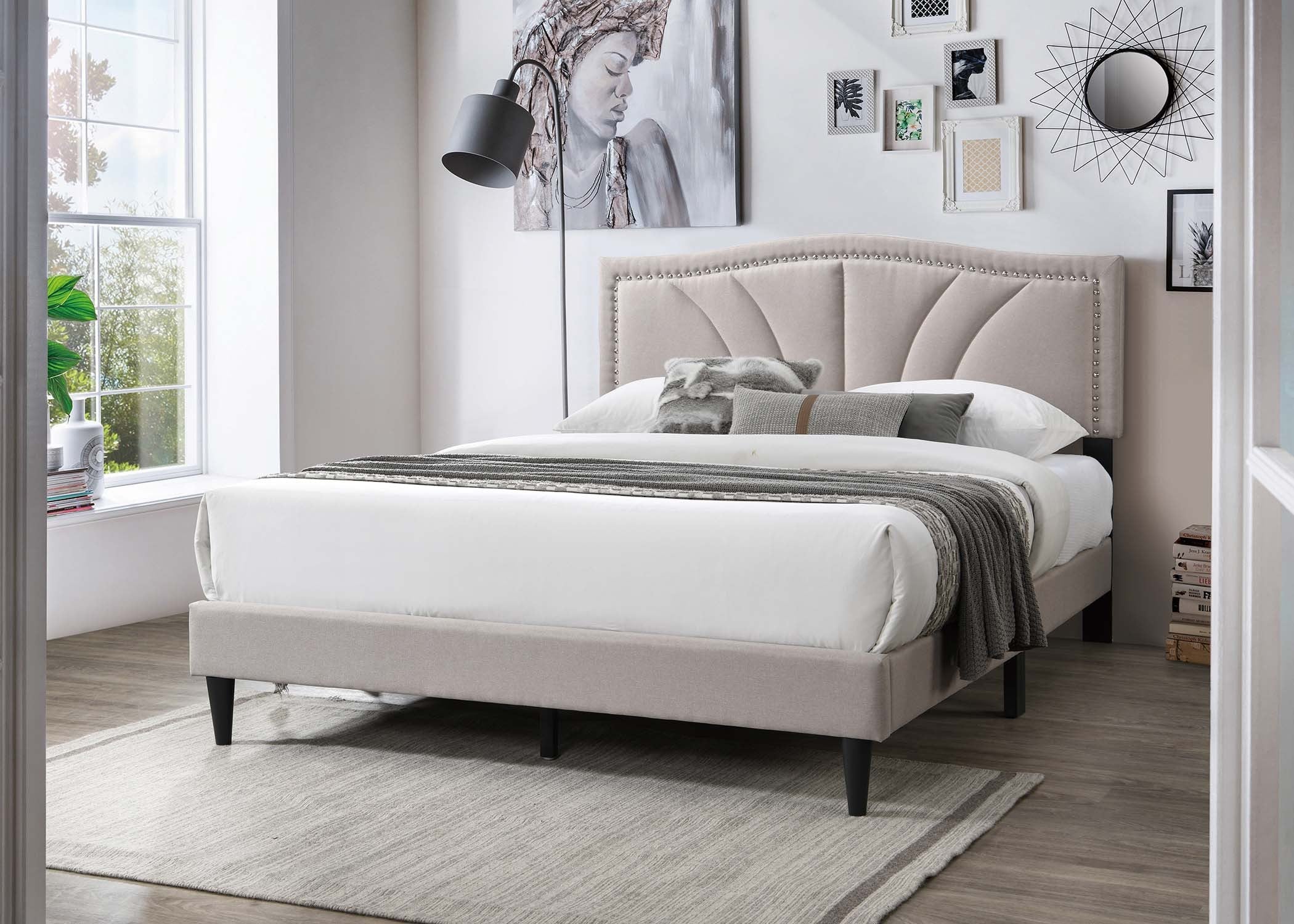 Full Bed - Light Brown