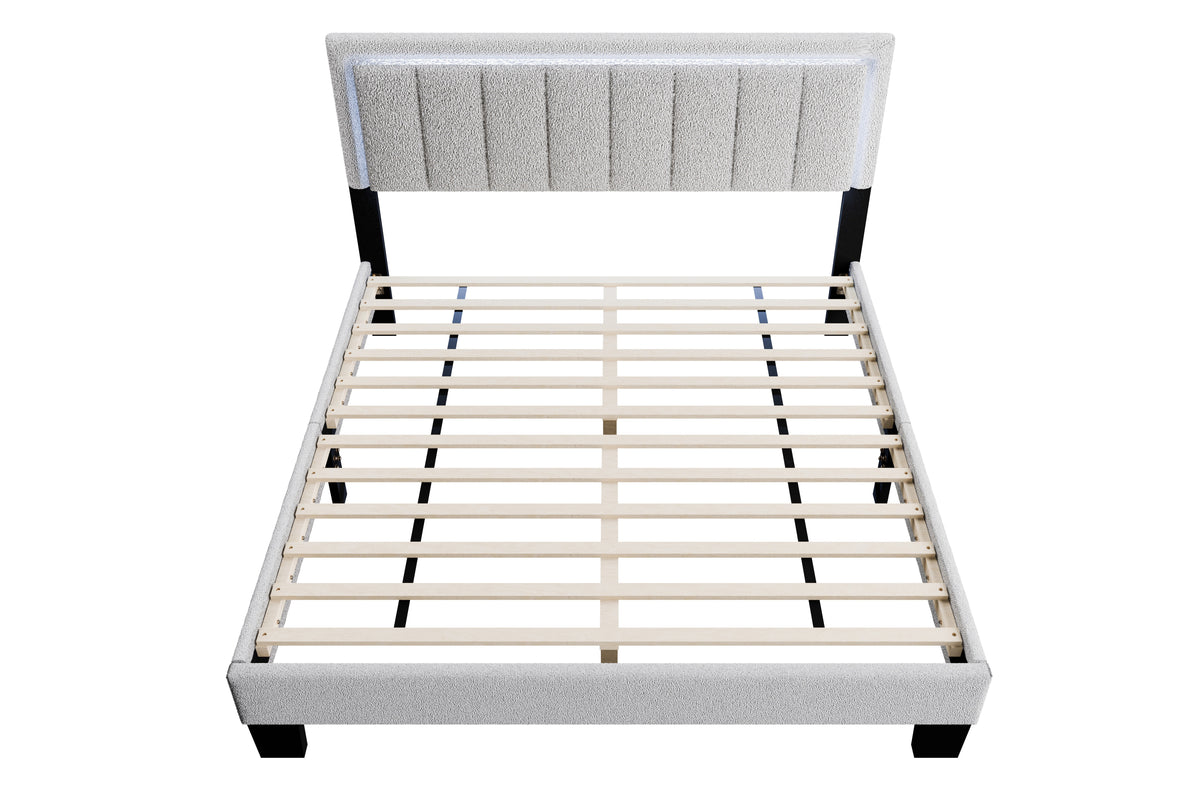 Full Bed - Light Gray