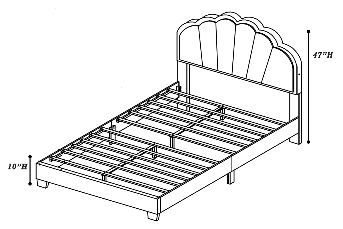 Full Bed - Charcoal