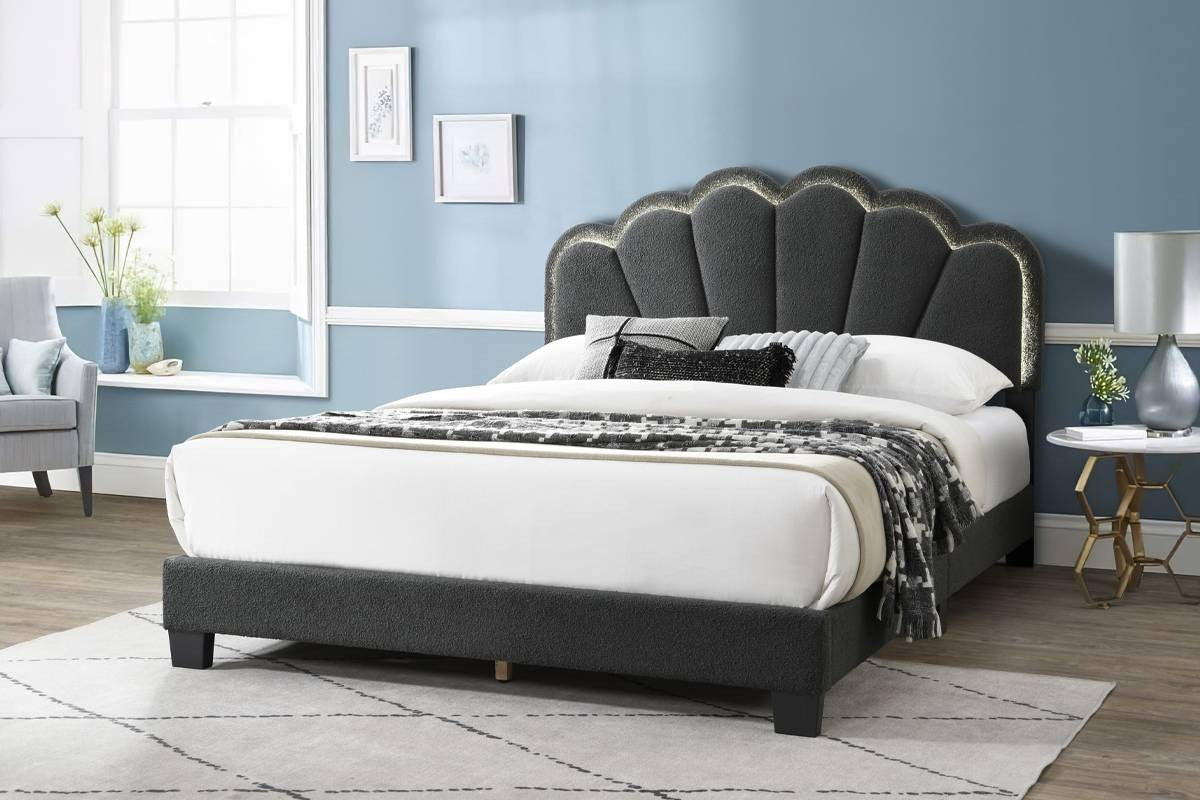 Queen Bed - Charcoal