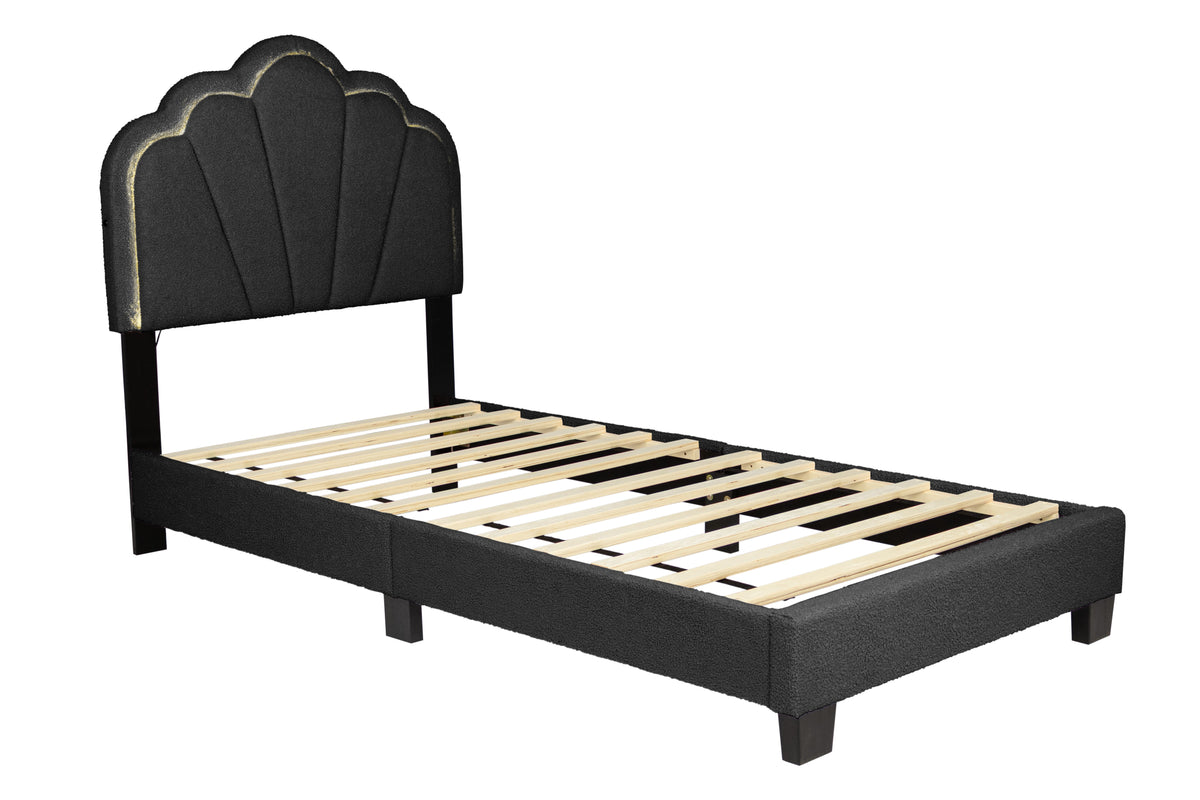 Twin Bed - Charcoal