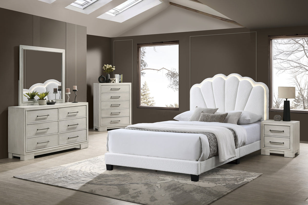Full Bed - White