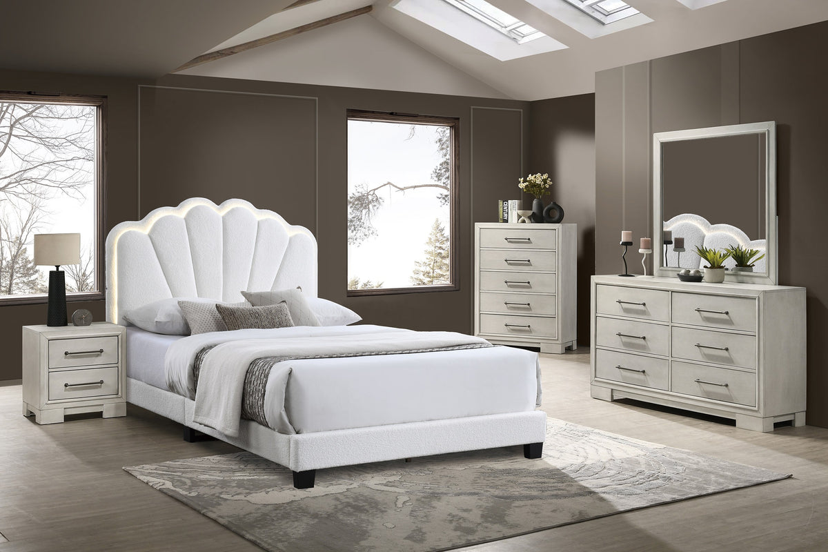 Full Bed - White