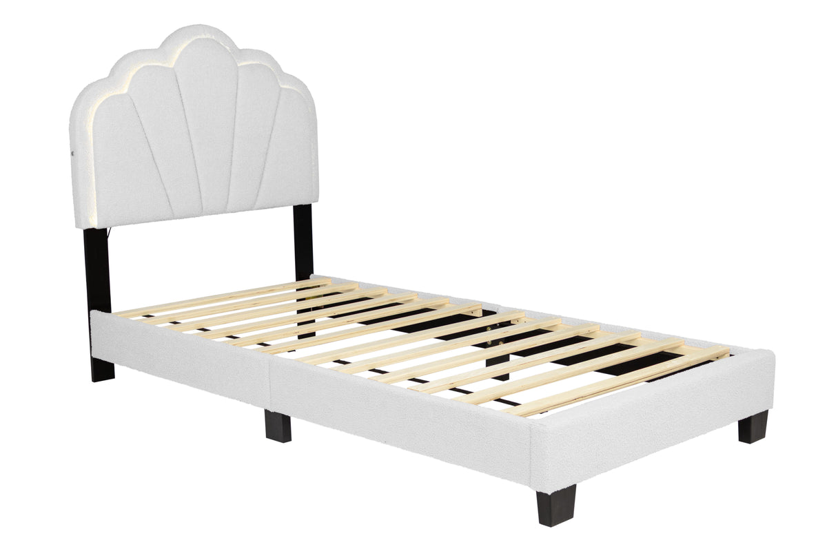 Twin Bed - White