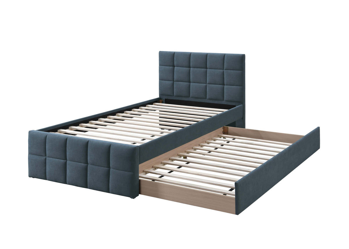 Twin Bed W/ Trundle - Charcoal