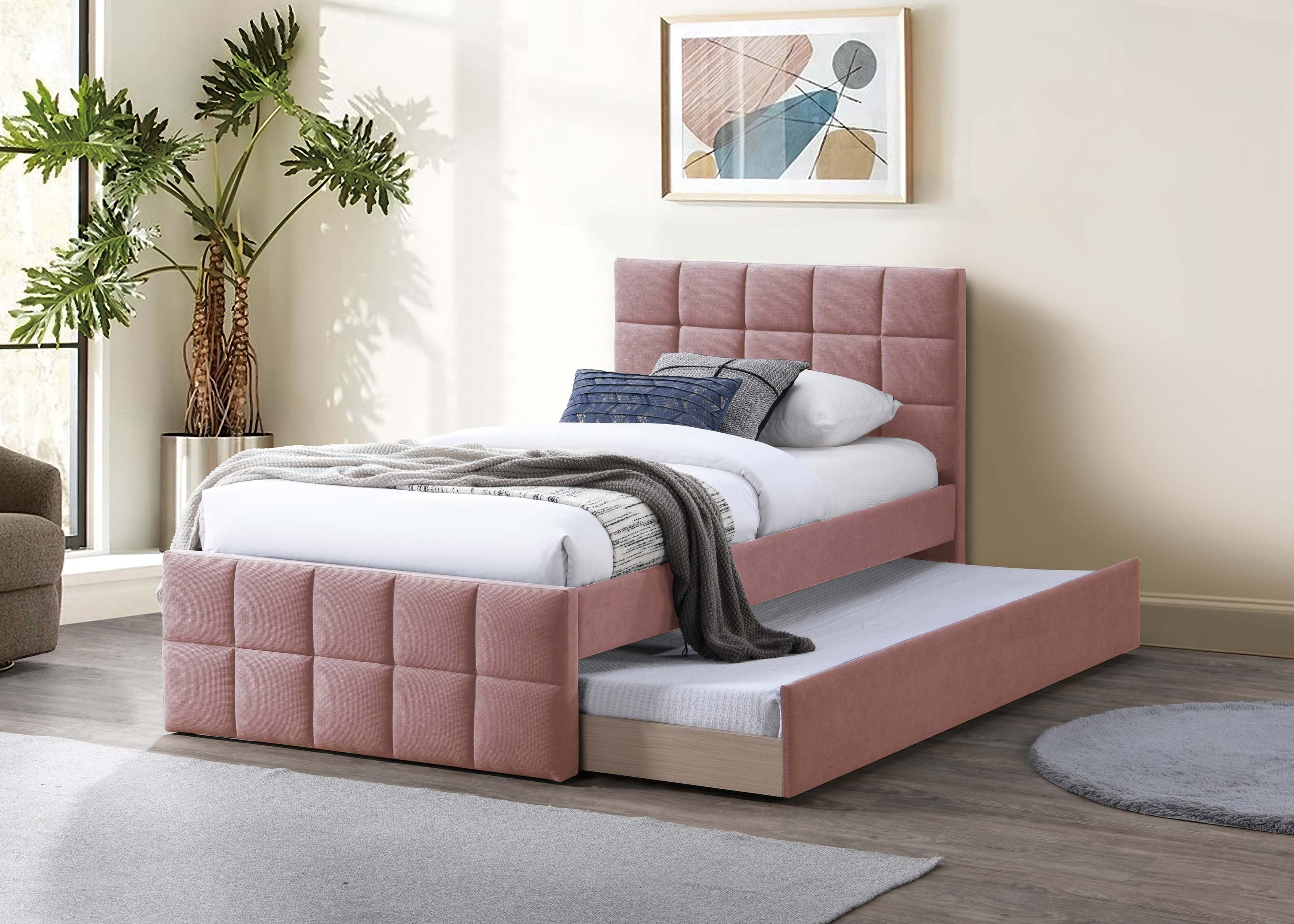 Full Bed W/ Trundle - Pink
