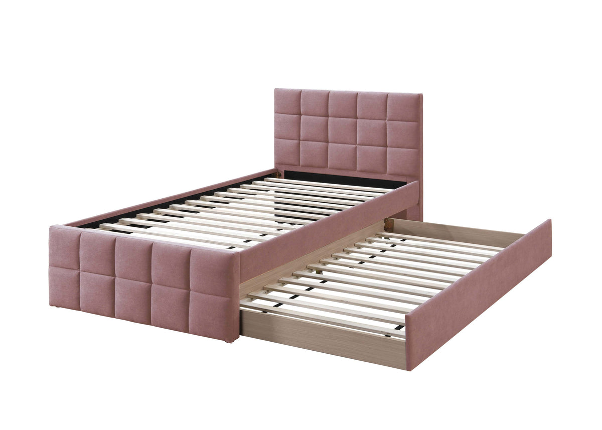 Twin Bed W/ Trundle - Pink