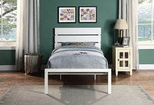 Load image into Gallery viewer, TWIN METAL BED WITH MATTRESS HME-1804WHT