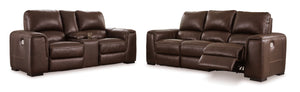 POWER RECLINING SOFA AND LOVESEAT U2550215/18-ASH