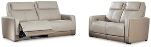 POWER RECLINING SOFA AND LOVESEAT U3070547/14-ASH