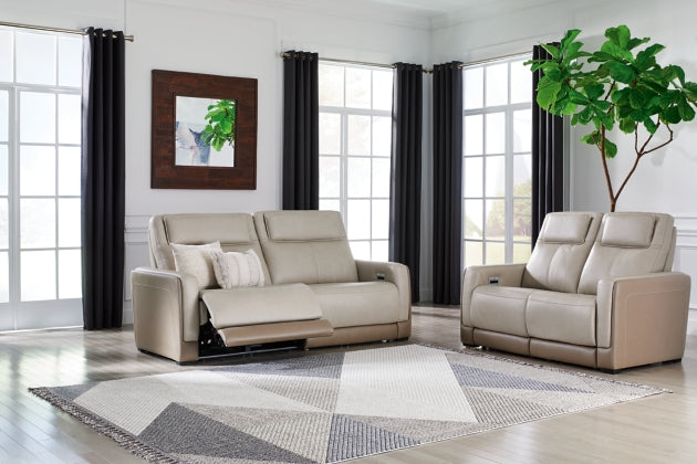 POWER RECLINING SOFA AND LOVESEAT U3070547/14-ASH