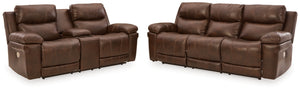 POWER RECLINING SOFA AND LOVESEAT U6480515/18-ASH