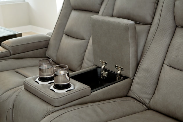 POWER RECLINING SOFA AND LOVESEAT U8530515/18-ASH
