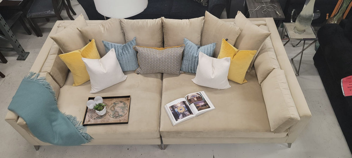 EXTRA WIDE 2 PCS SOFA CUSTOM MADE