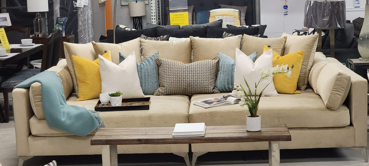 EXTRA WIDE 2 PCS SOFA CUSTOM MADE