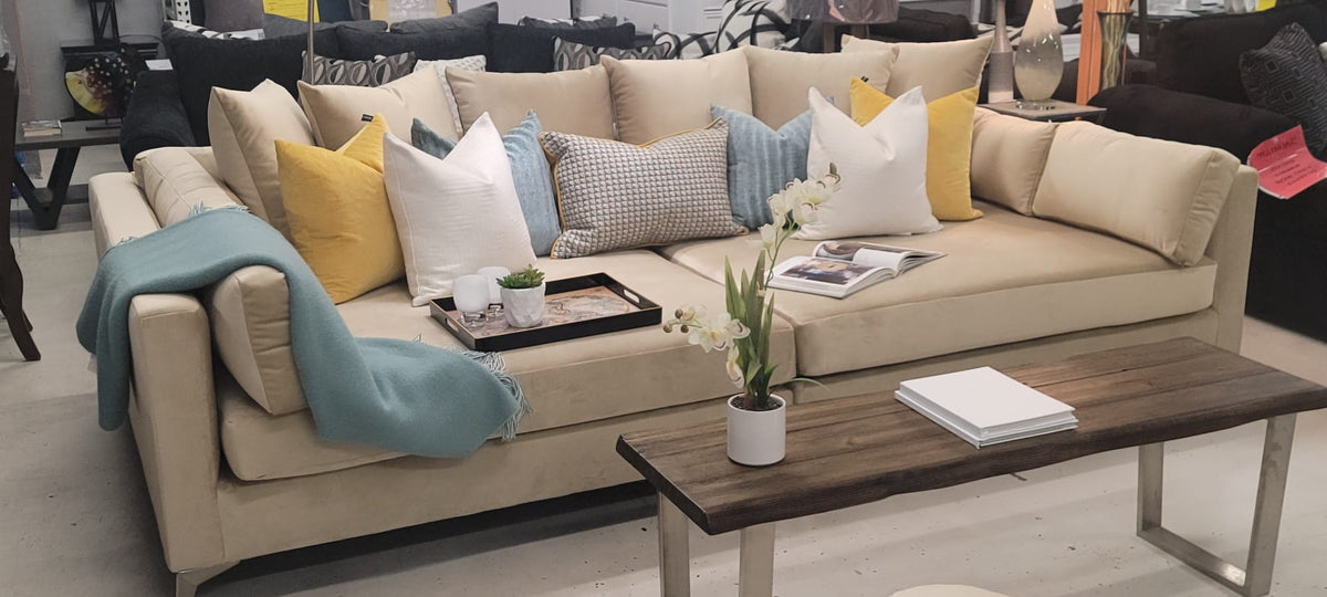 EXTRA WIDE 2 PCS SOFA CUSTOM MADE