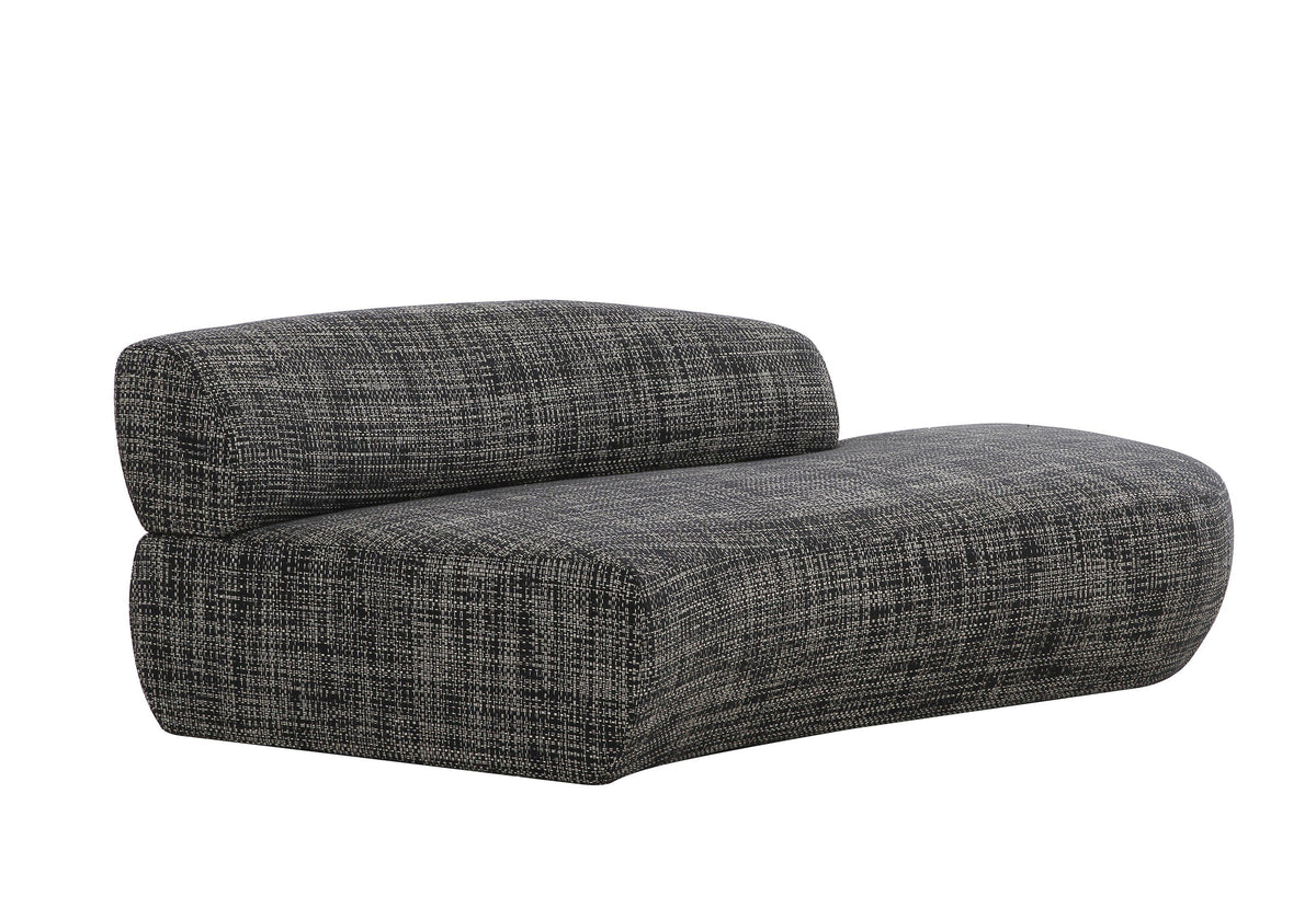 Modern Dark Grey Fabric Curved Sectional sofa VGOD-ZW-23044-DKGRY