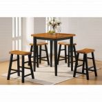 5PCS PUB SET 07285ACM OAK & BLACK