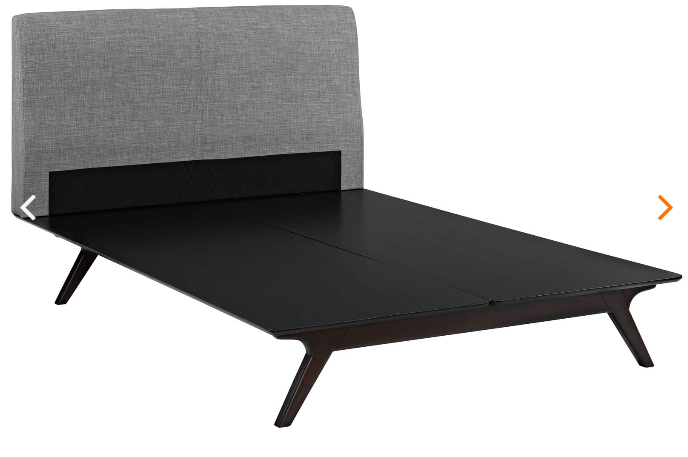 QUEEN BED FRAME MOD-5238-CAP-GRY
