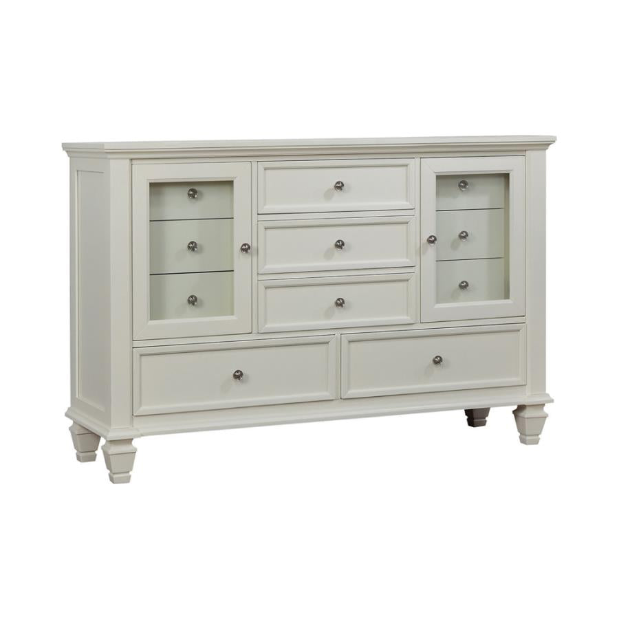 SANDY BEACH 4 PCS QUEEN BEDROOM SET-COA 201301Q-S4