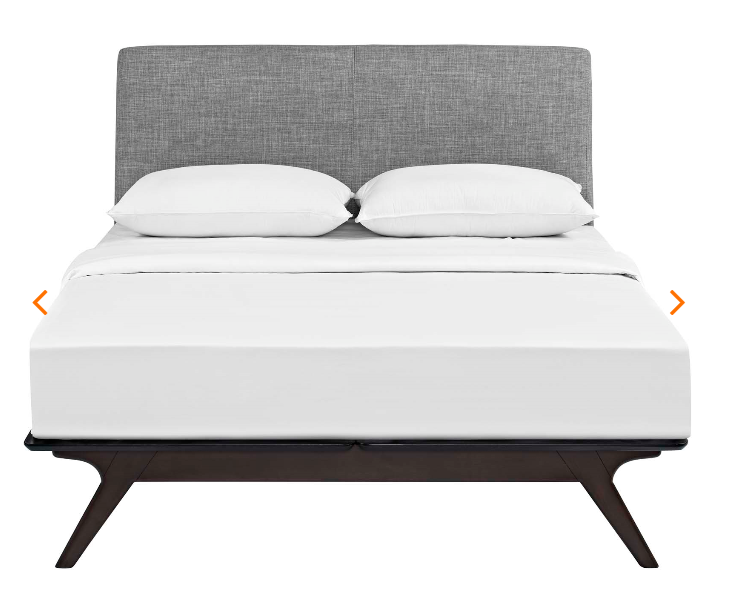 QUEEN BED FRAME MOD-5238-CAP-GRY