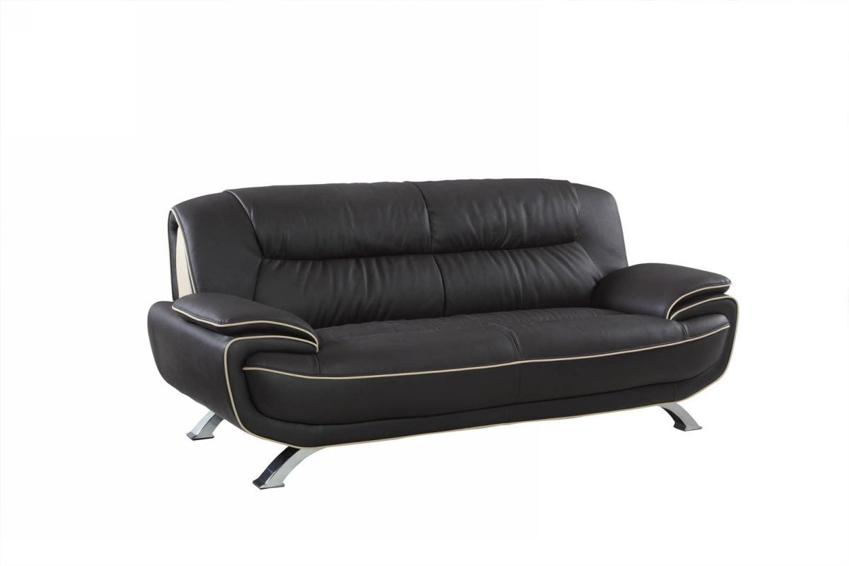2 PCS BROWN SOFA AND LOVESEAT #405GU
