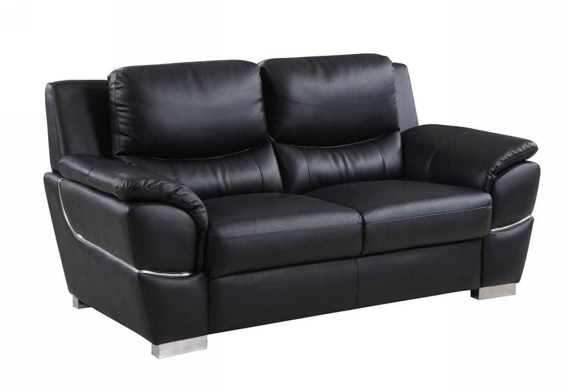 2PCS BLACK SOFA AND LOVESEAT #4572GU