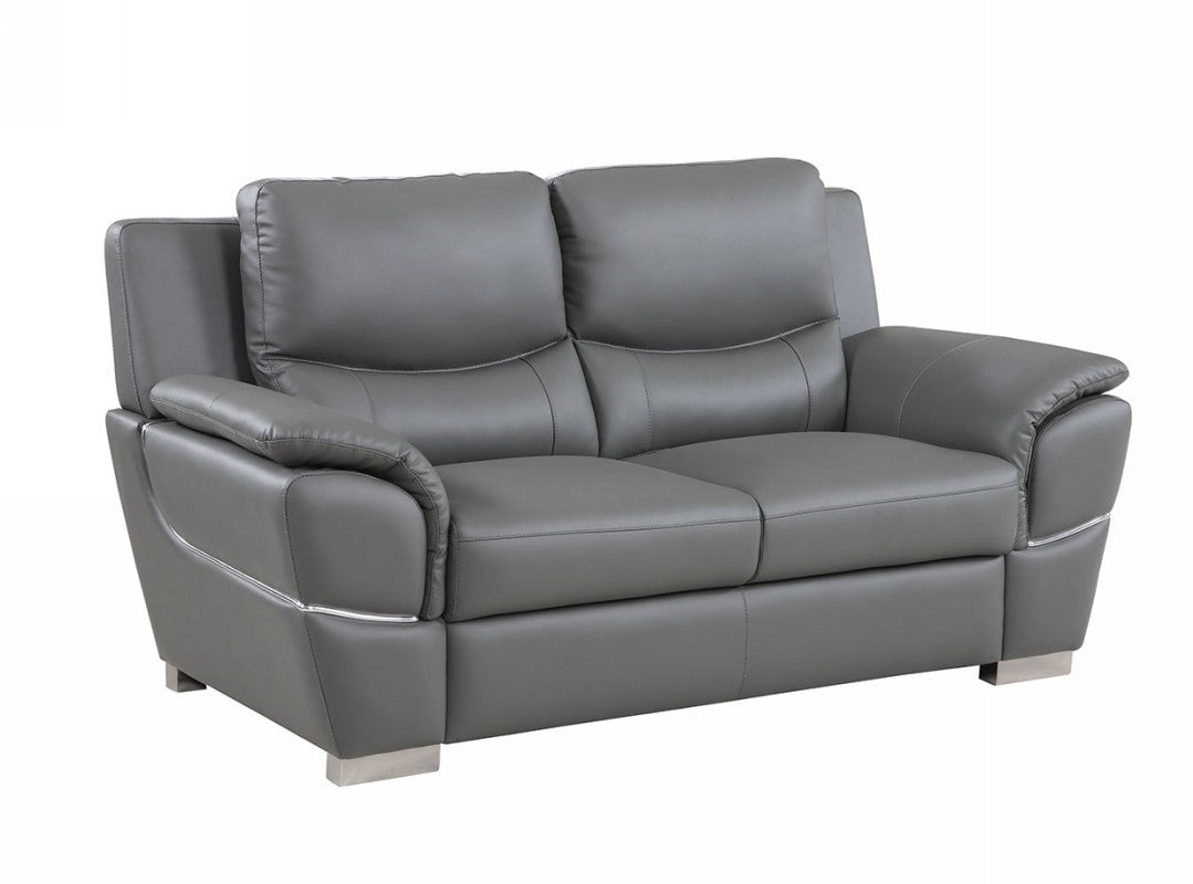 2PCS GRAY SOFA AND LOVESEAT #4572GU
