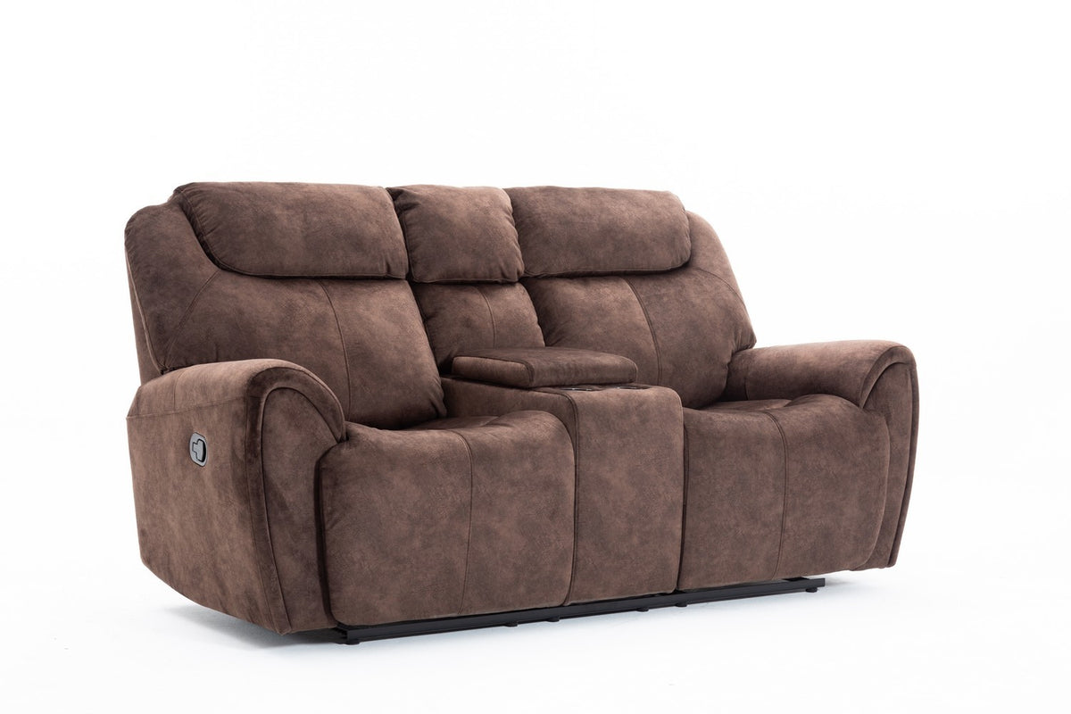 2PCS BROWN SOFA AND LOVESEAT #5008GU