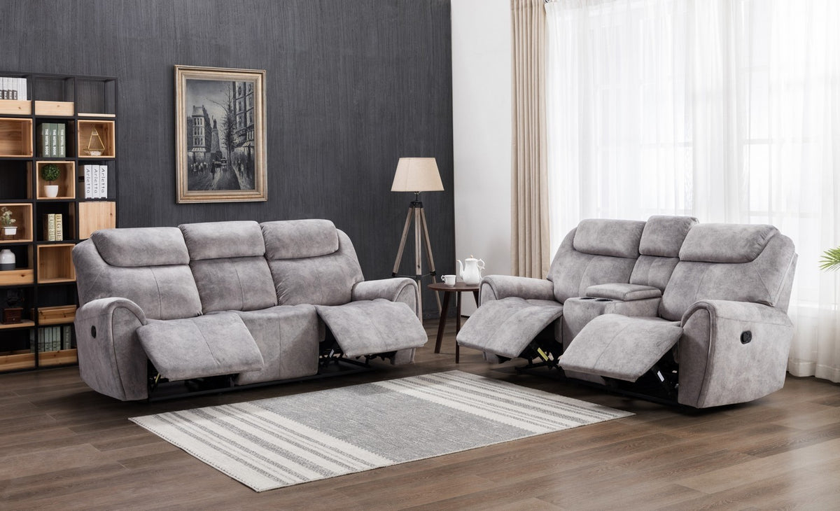 2PCS GRAY SOFA AND LOVESEAT #5008GU