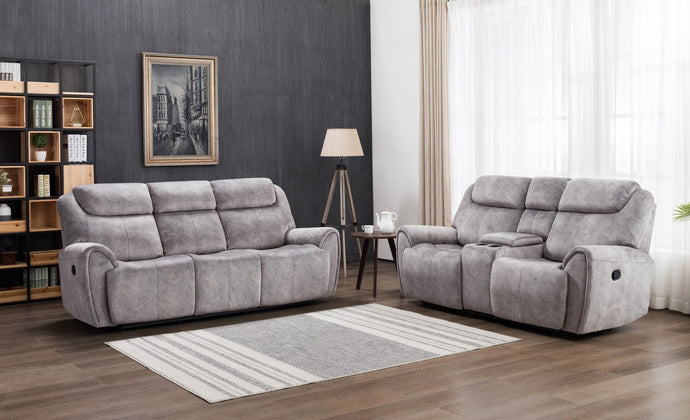 2PCS GRAY SOFA AND LOVESEAT #5008GU