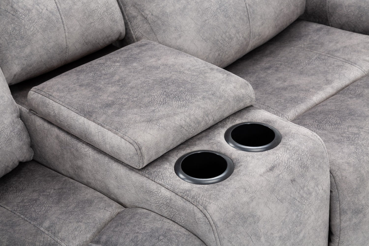 2PCS GRAY SOFA AND LOVESEAT #5008GU