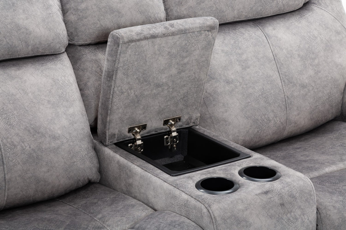2PCS GRAY SOFA AND LOVESEAT #5008GU