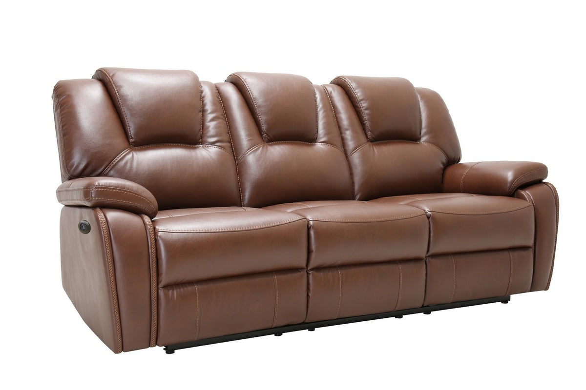 2PCS BROWN POWERRECLINING SOFA AND LOVESEAT#7993GU