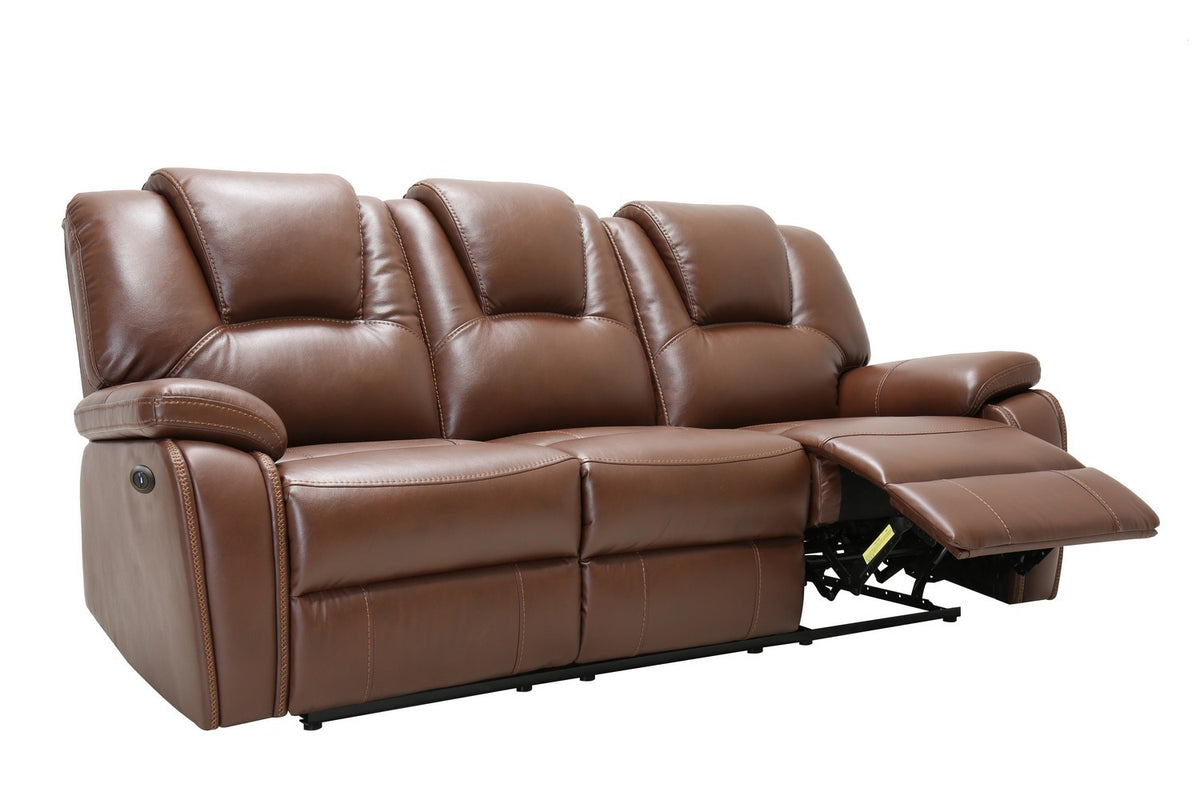 2PCS BROWN POWERRECLINING SOFA AND LOVESEAT#7993GU