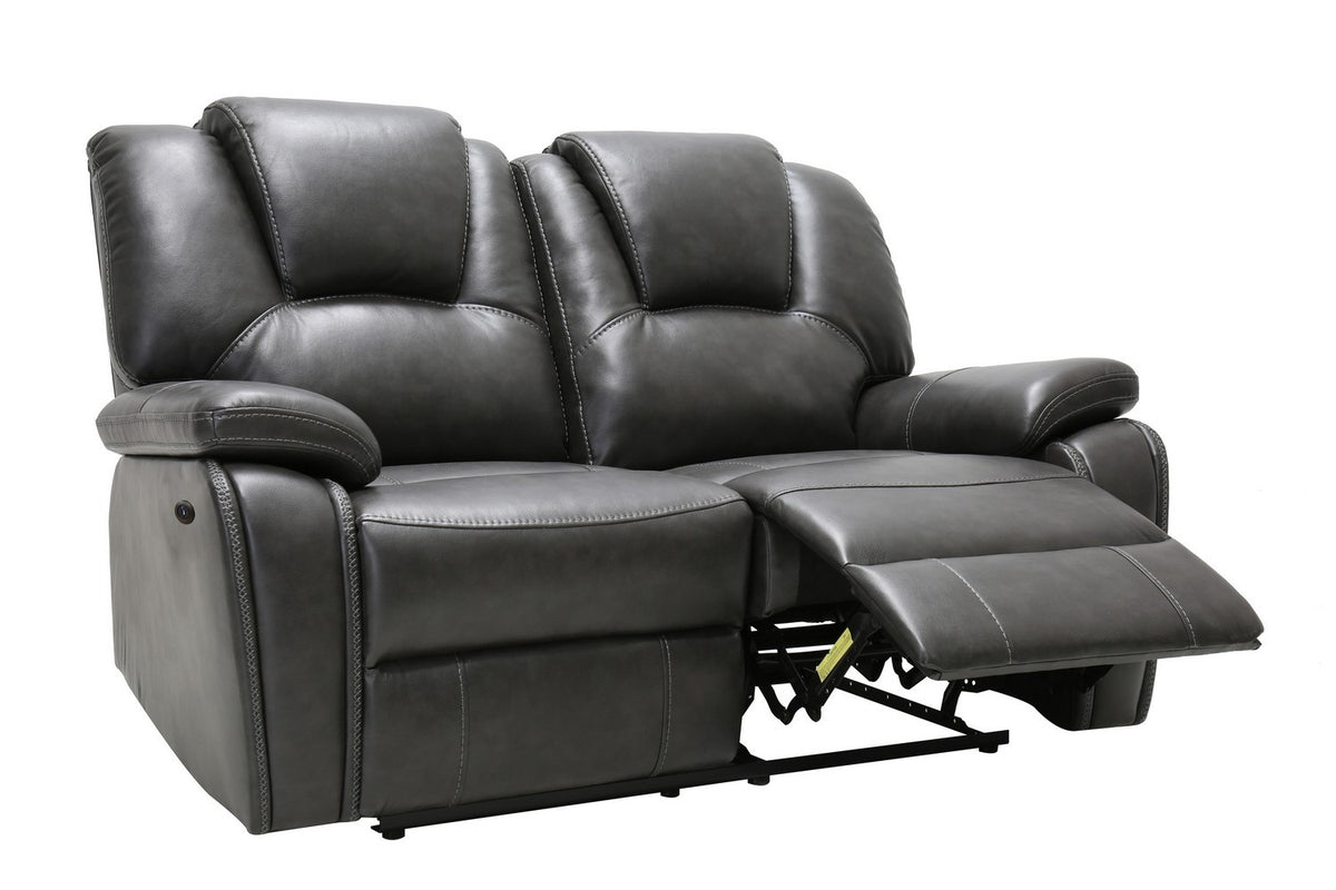 2PCS GRAY POWER RECLINING SOFA AND LOVESEAT #7993GU