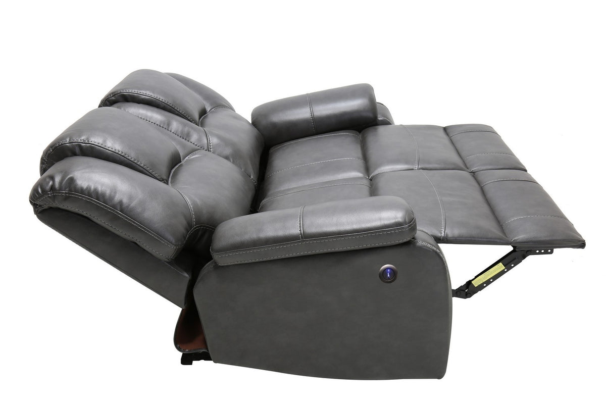2PCS GRAY POWER RECLINING SOFA AND LOVESEAT #7993GU