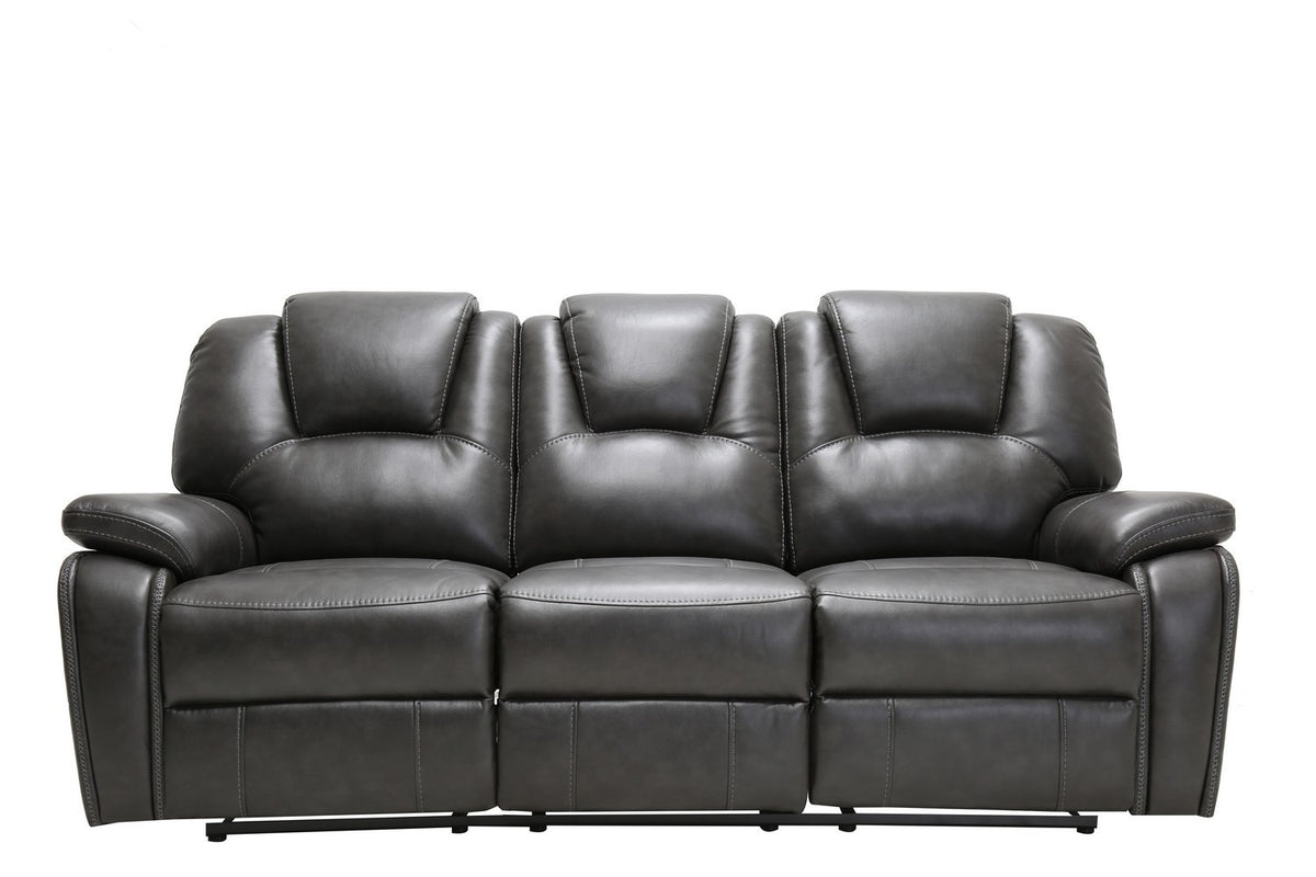 2PCS GRAY POWER RECLINING SOFA AND LOVESEAT #7993GU