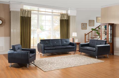 LOVESEAT 8002-BLK-2